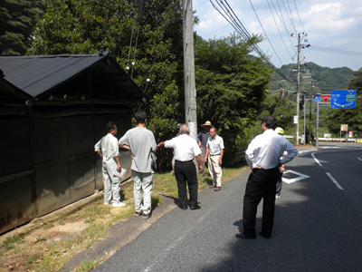 歩道設置場所を確認