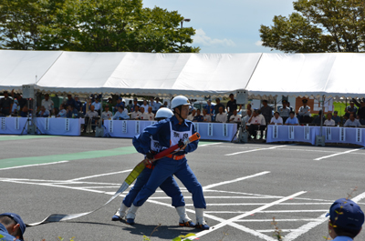 小型ポンプ操法の実施