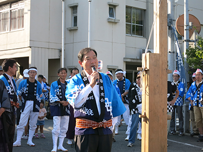 菅原天満宮秋祭りにて