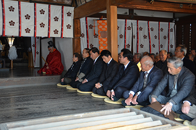 祈年祭に出席