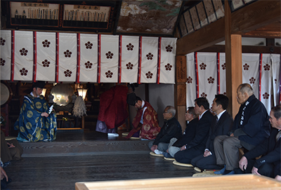 祈年祭に出席