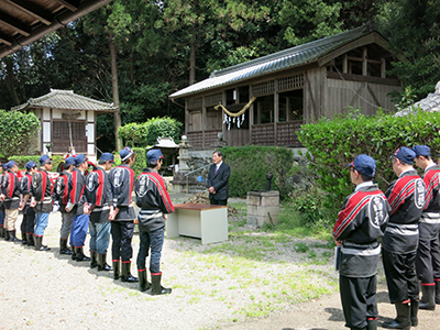 参加され皆さんに挨拶