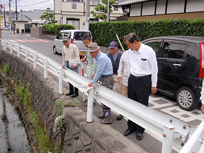 会場でご挨拶