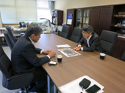 蒲生鉄道局長と意見交換