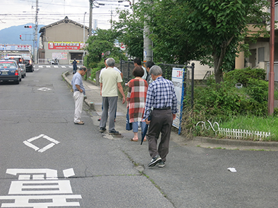 地元の方と現地立ち合い