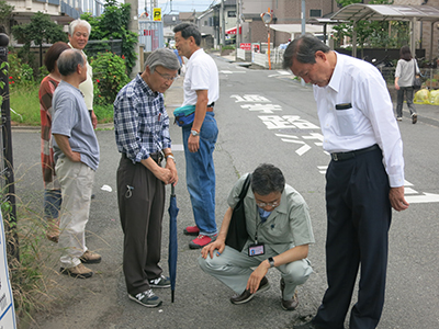 地元の方と現地立ち合い