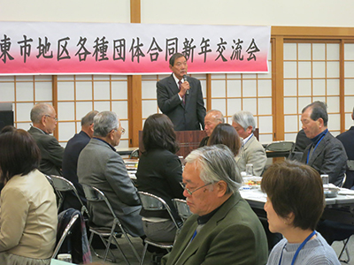 交流会でご挨拶