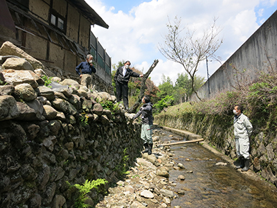 修繕箇所の現地立ち合い