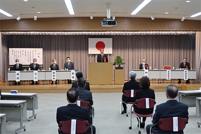 定期総会にて祝辞