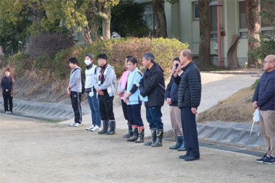 清掃前に一言挨拶