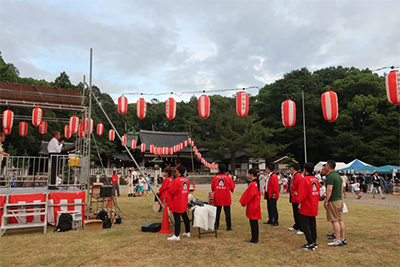 夏まつり会場にて